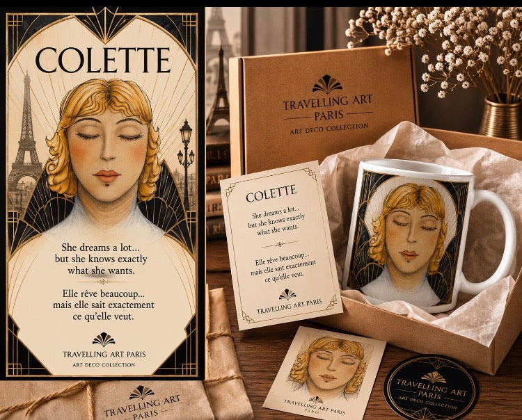 Colette - Parisian Art Deco Mug – Original Artist Design.