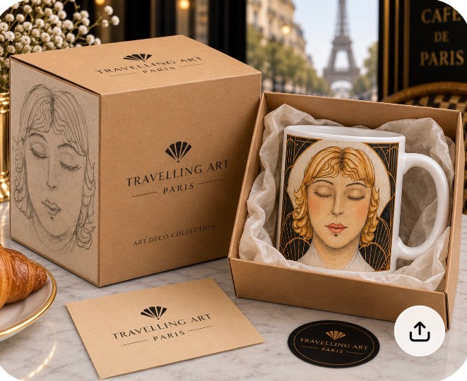 Colette - Parisian Art Deco Mug – Original Artist Design.
