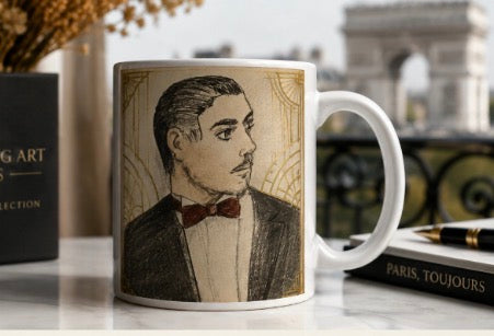 Marcel - Parisian Art Deco Mug – Original Artist Design.