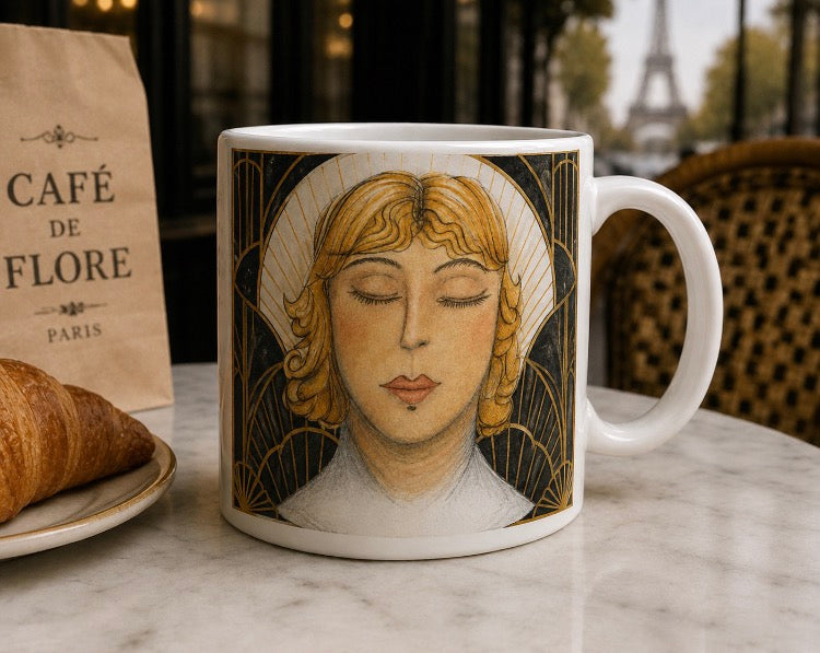 Colette - Parisian Art Deco Mug – Original Artist Design.