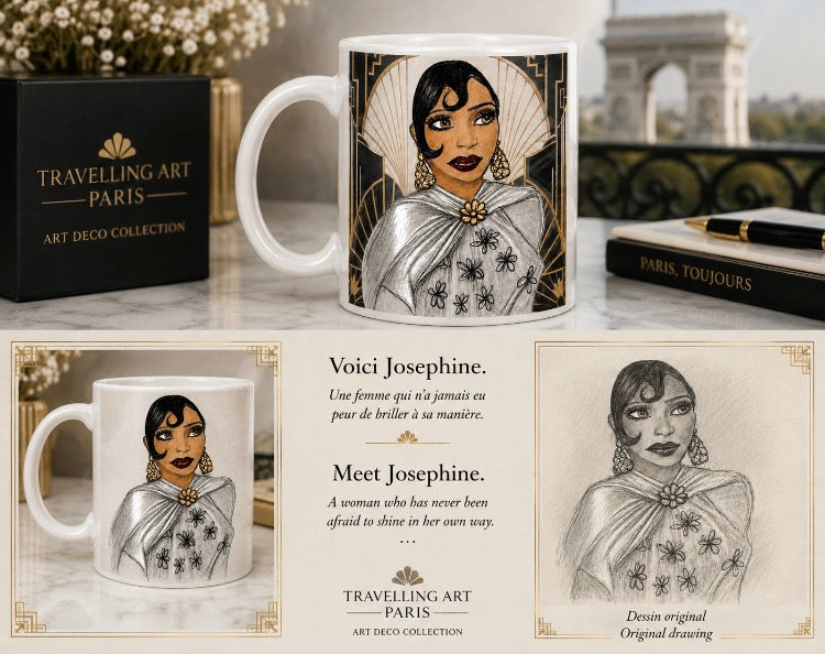 Josephine - Parisian Art Deco Mug – Original Artist Design.